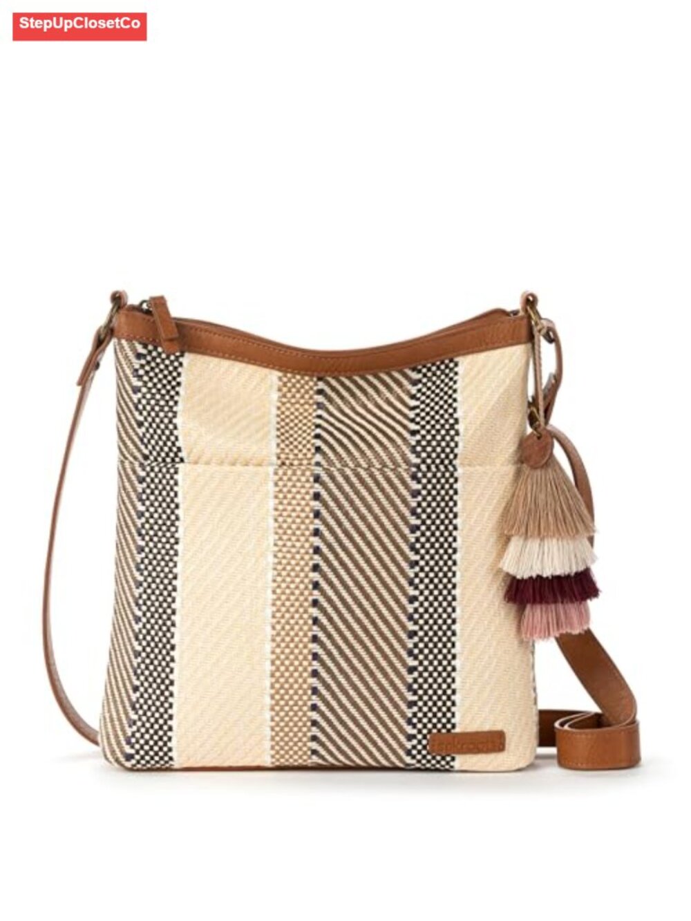 Sakroots Basic Crossbody Purse Handbag Recycled Polyester Womens Travel Bag